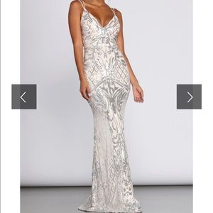 Windsor Ginger Sequin formal dress